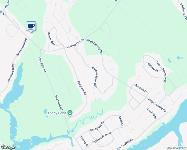 map of restaurants, bars, coffee shops, grocery stores, and more near 382 Captain Beam Boulevard in Hampstead
