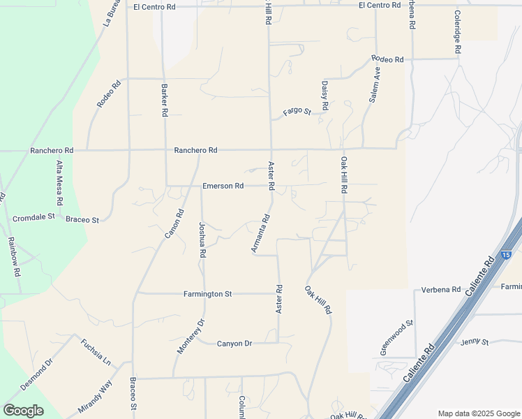 map of restaurants, bars, coffee shops, grocery stores, and more near 7122 Aster Road in Hesperia