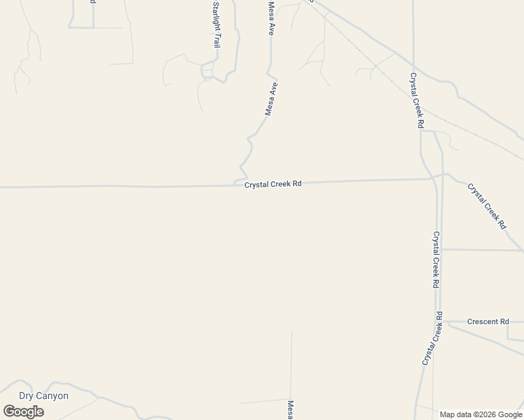 map of restaurants, bars, coffee shops, grocery stores, and more near Crystal Creek Road in Lucerne Valley