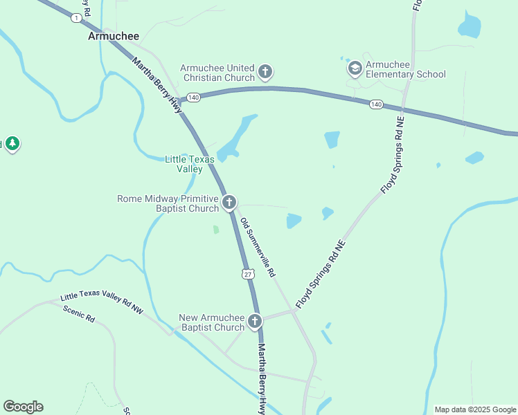 map of restaurants, bars, coffee shops, grocery stores, and more near 3020 Old Summerville Road in Armuchee