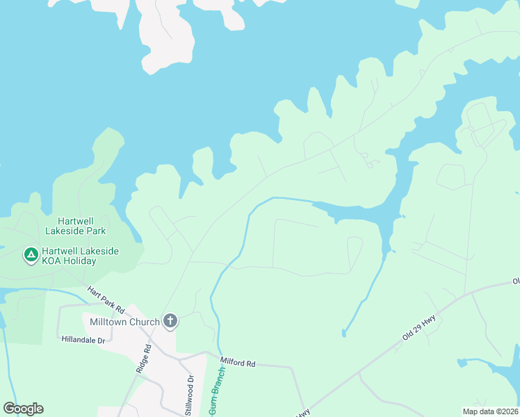 map of restaurants, bars, coffee shops, grocery stores, and more near 167 Ridgewood Lane in Hartwell