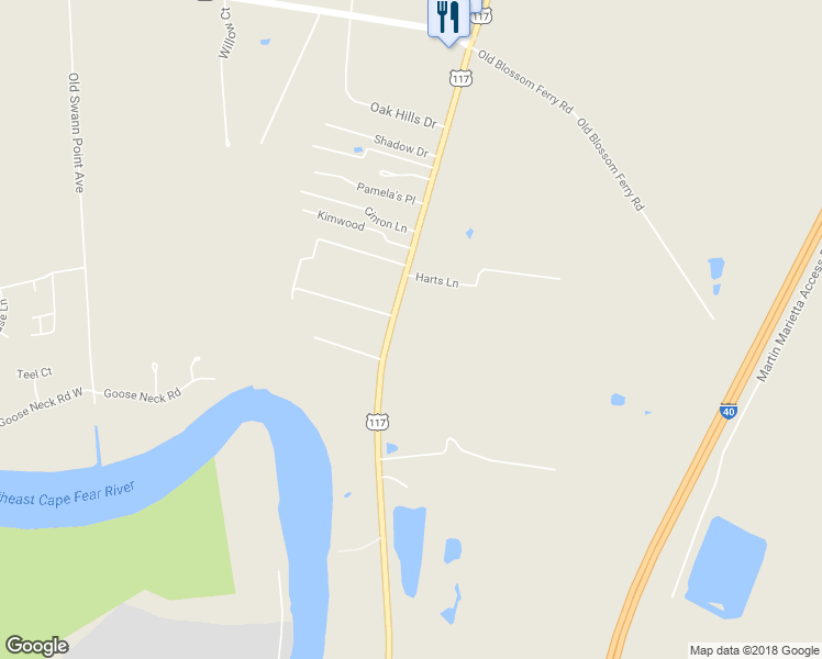 map of restaurants, bars, coffee shops, grocery stores, and more near 12394 U.S. 117 in Rocky Point