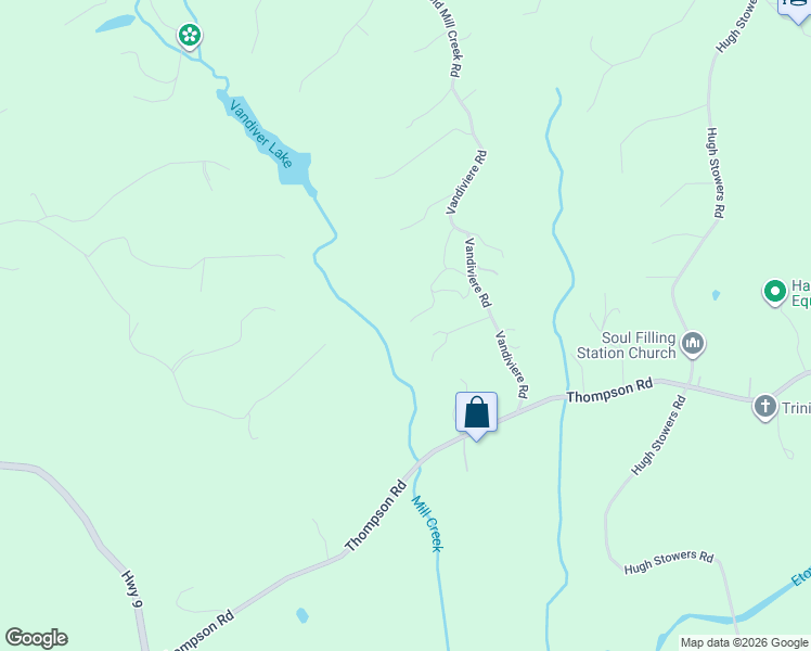 map of restaurants, bars, coffee shops, grocery stores, and more near 890 Vandiviere Road in Dawsonville