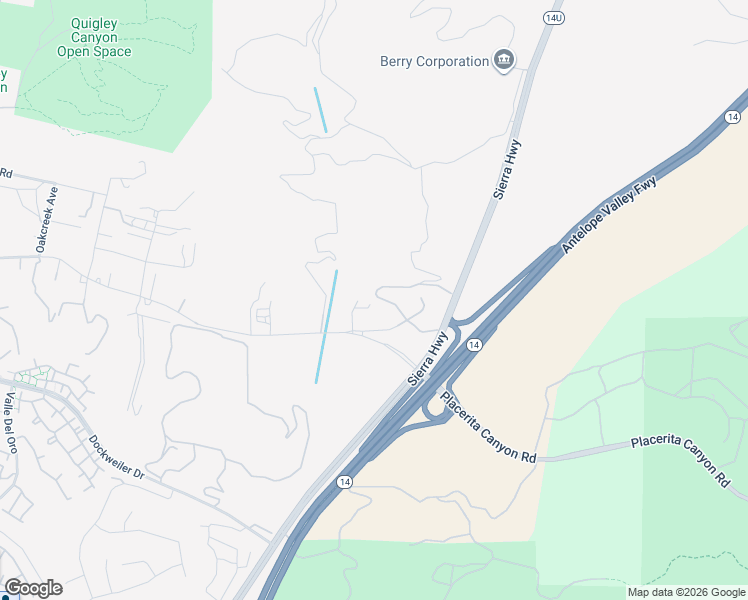 map of restaurants, bars, coffee shops, grocery stores, and more near 205-2 Sally Road in Santa Clarita