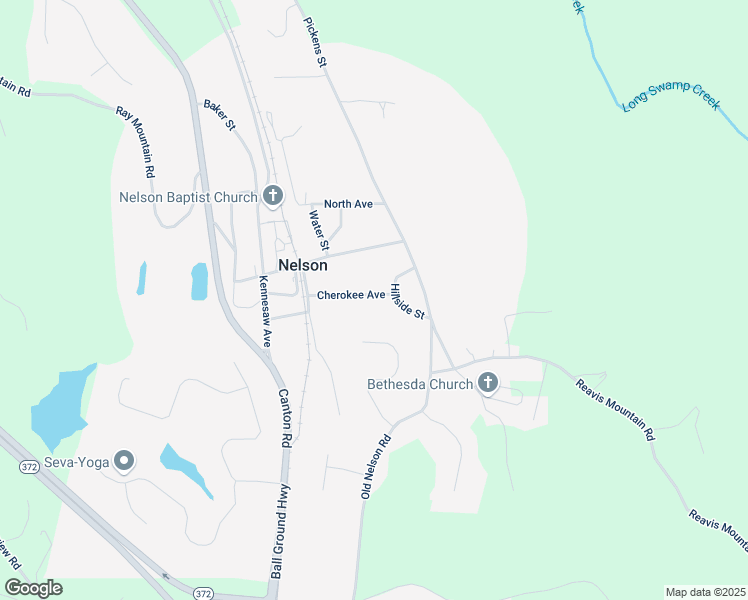 map of restaurants, bars, coffee shops, grocery stores, and more near 164 Cherokee Avenue in Nelson
