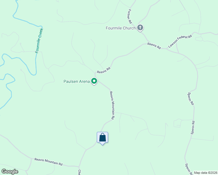 map of restaurants, bars, coffee shops, grocery stores, and more near 500 Reavis Road in Ball Ground