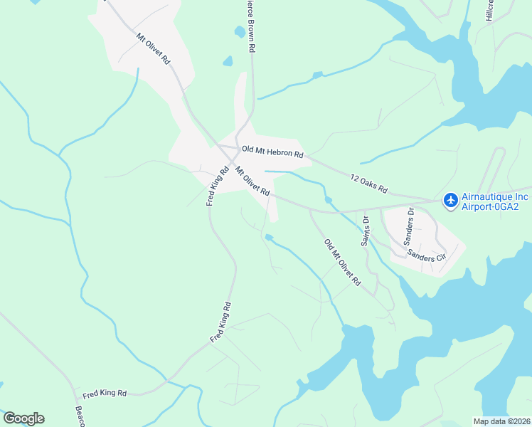 map of restaurants, bars, coffee shops, grocery stores, and more near Topher Street in Hartwell