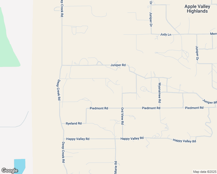 map of restaurants, bars, coffee shops, grocery stores, and more near Piedmont Drive in San Bernardino County
