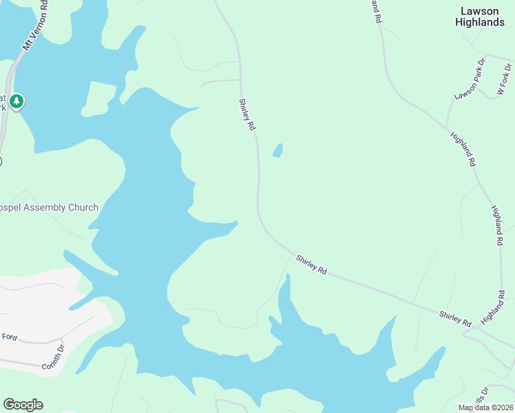 map of restaurants, bars, coffee shops, grocery stores, and more near 4531 Shirley Road in Gainesville