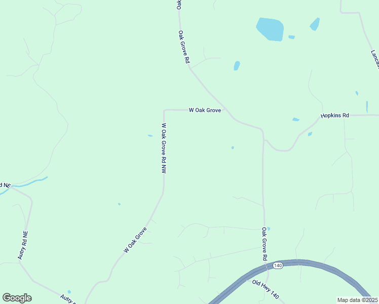 map of restaurants, bars, coffee shops, grocery stores, and more near 356 West Oak Grove Road Northwest in Adairsville