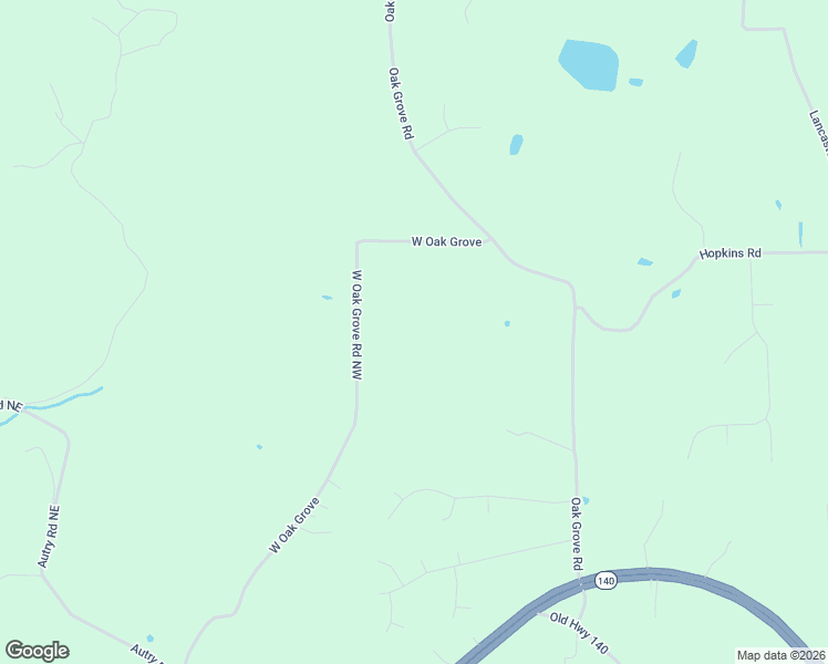 map of restaurants, bars, coffee shops, grocery stores, and more near 316 Oak Grove Road in Adairsville