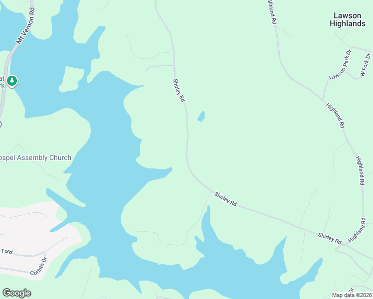 map of restaurants, bars, coffee shops, grocery stores, and more near 4501 Shirley Road in Gainesville