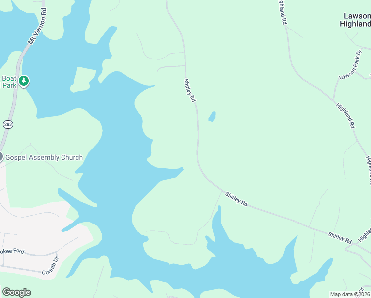 map of restaurants, bars, coffee shops, grocery stores, and more near 4501 Shirley Road in Gainesville