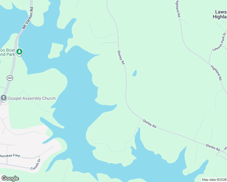 map of restaurants, bars, coffee shops, grocery stores, and more near 4501 Shirley Road in Gainesville