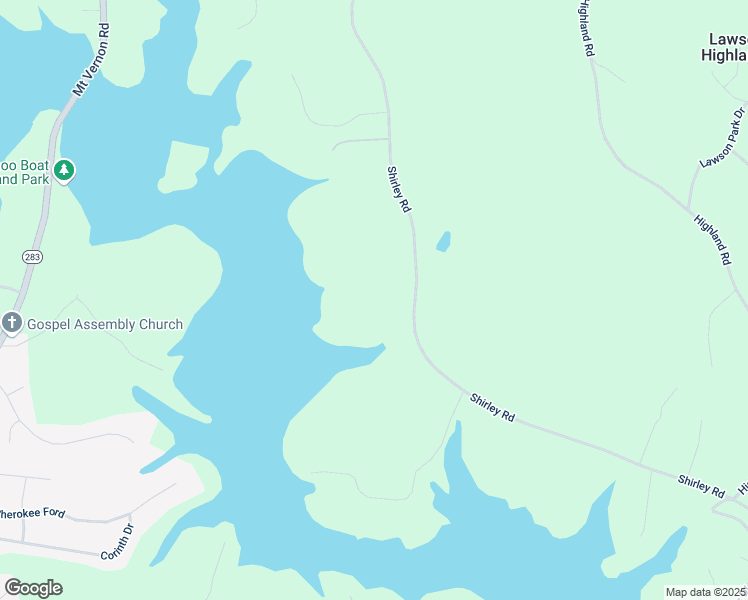 map of restaurants, bars, coffee shops, grocery stores, and more near 4620 Shirley Road in Gainesville