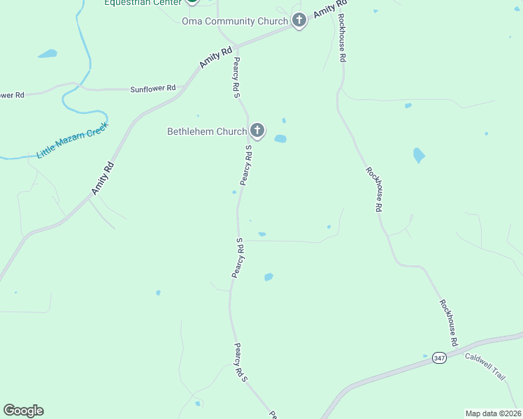 map of restaurants, bars, coffee shops, grocery stores, and more near 3802 Pearcy Road South in Pearcy