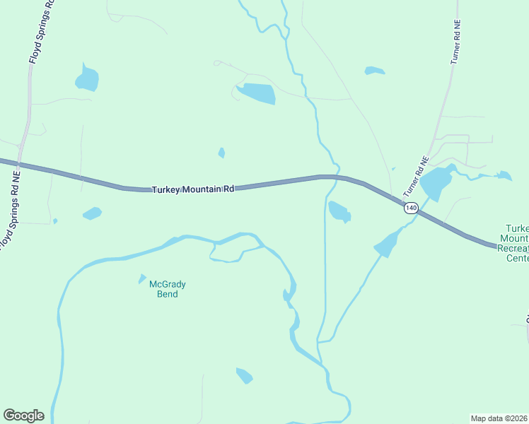 map of restaurants, bars, coffee shops, grocery stores, and more near 140 Turkey Mountain Road in Armuchee