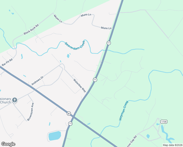 map of restaurants, bars, coffee shops, grocery stores, and more near 65 Creek Ridge Way in Riegelwood