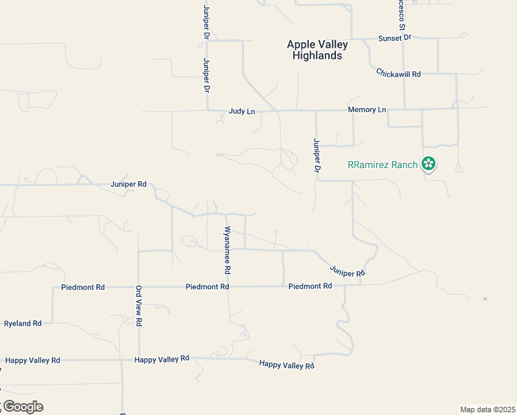 map of restaurants, bars, coffee shops, grocery stores, and more near 20240 Juniper Road in Apple Valley