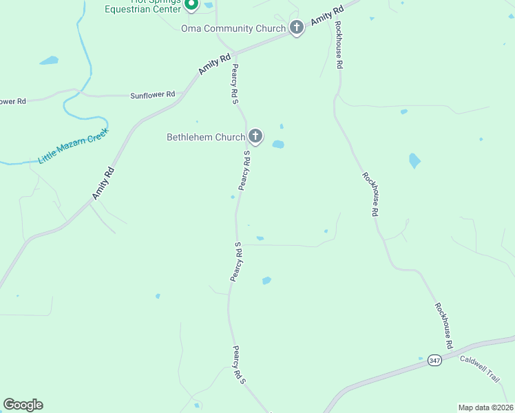 map of restaurants, bars, coffee shops, grocery stores, and more near 3802 Pearcy Road South in Pearcy
