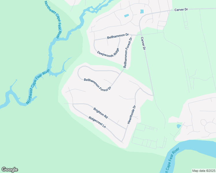 map of restaurants, bars, coffee shops, grocery stores, and more near 215 Bellhammon Forest Drive in Rocky Point