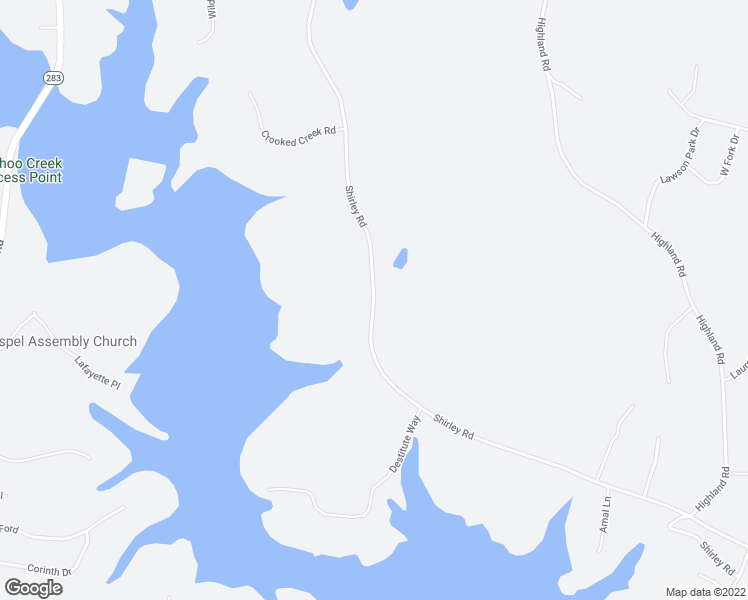 map of restaurants, bars, coffee shops, grocery stores, and more near Shirley Road in Gainesville