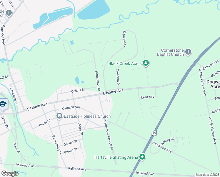 map of restaurants, bars, coffee shops, grocery stores, and more near 201-1183 Tanglewood Drive in Hartsville