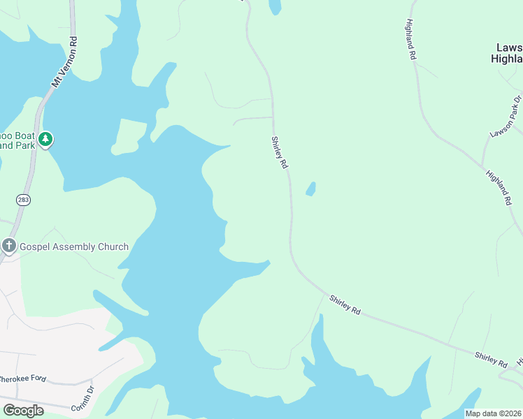 map of restaurants, bars, coffee shops, grocery stores, and more near 4501 Shirley Road in Gainesville