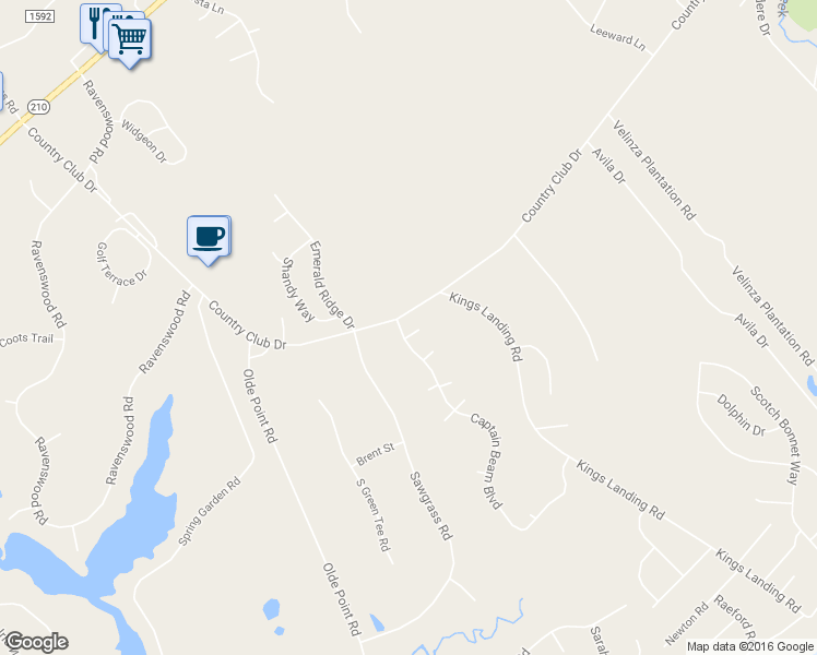 map of restaurants, bars, coffee shops, grocery stores, and more near 23 Captain Beam Boulevard in Hampstead