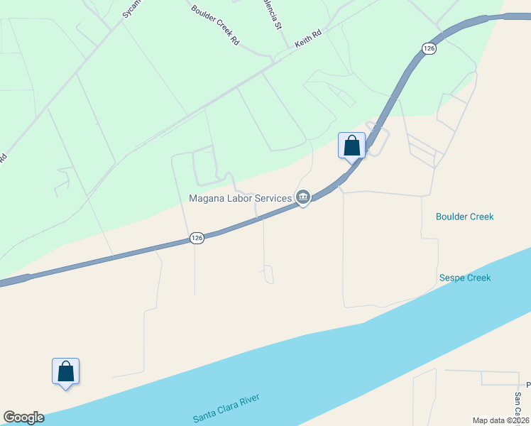 map of restaurants, bars, coffee shops, grocery stores, and more near Spalding Drive in Fillmore