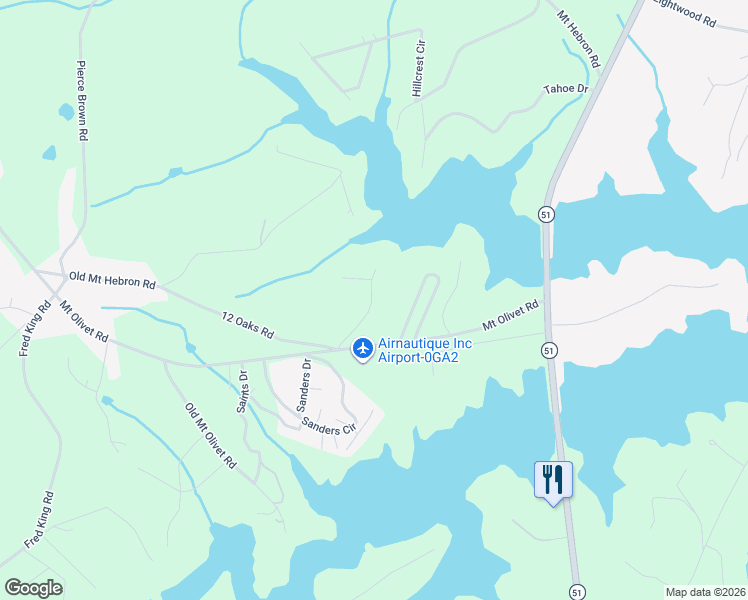 map of restaurants, bars, coffee shops, grocery stores, and more near 235 Old Mount Hebron Road in Hartwell
