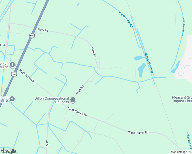 map of restaurants, bars, coffee shops, grocery stores, and more near 662-672 Mark Road in Dillon