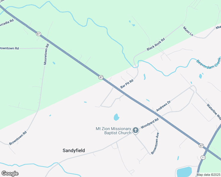 map of restaurants, bars, coffee shops, grocery stores, and more near 7875 Old Stage Road in Riegelwood