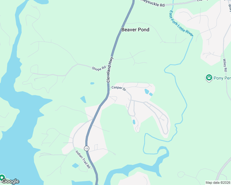 map of restaurants, bars, coffee shops, grocery stores, and more near 3518 Casper Drive in Gainesville
