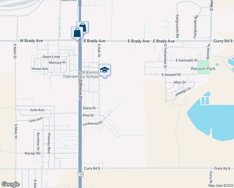 map of restaurants, bars, coffee shops, grocery stores, and more near 400 Lockwood Drive in Clovis