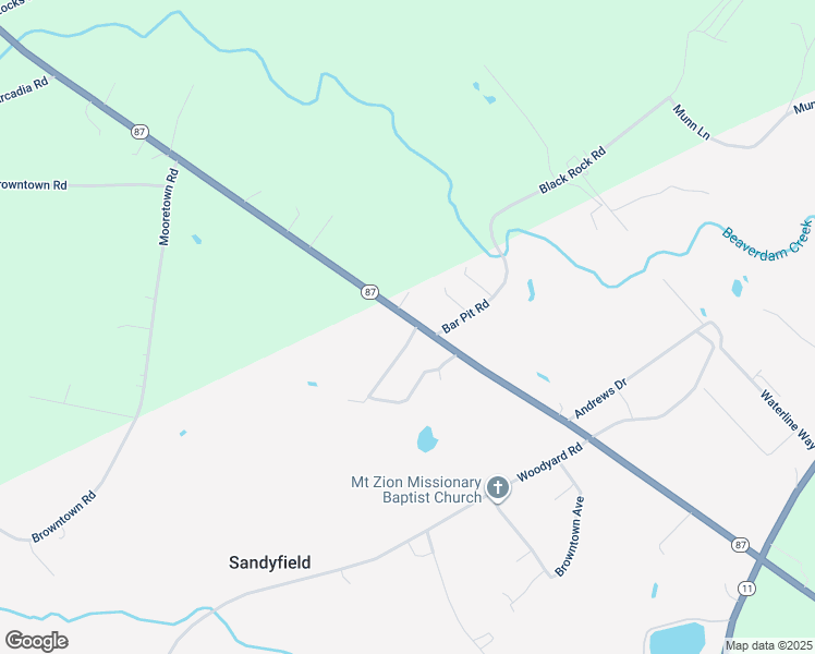 map of restaurants, bars, coffee shops, grocery stores, and more near 7875 Old Stage Road in Riegelwood