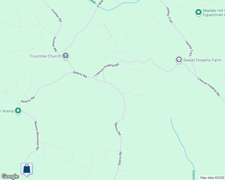 map of restaurants, bars, coffee shops, grocery stores, and more near 17 Linecrest Road in Ball Ground