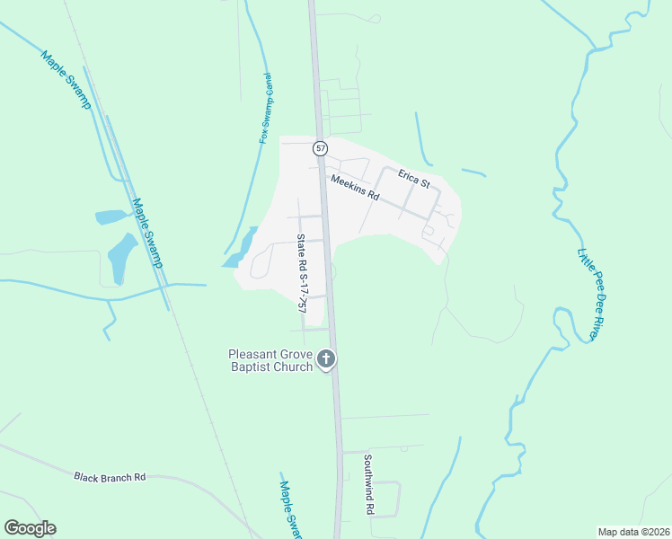 map of restaurants, bars, coffee shops, grocery stores, and more near 1518 South Carolina 57 in Dillon