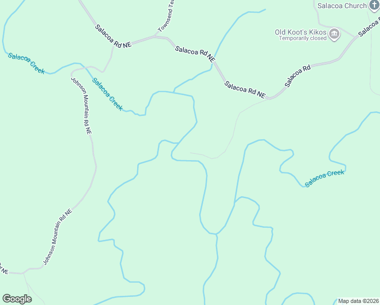 map of restaurants, bars, coffee shops, grocery stores, and more near 16 Salacoa Creek Road Northeast in Waleska