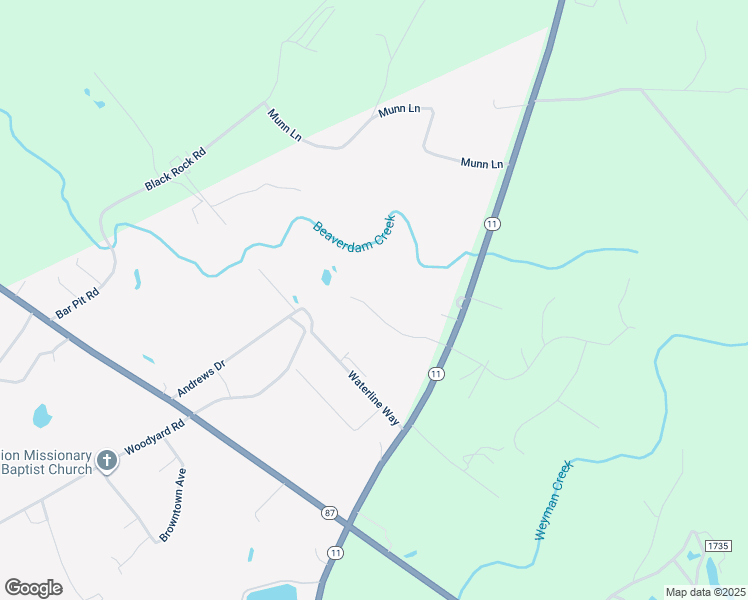 map of restaurants, bars, coffee shops, grocery stores, and more near 246 Creek Ridge Way in Riegelwood