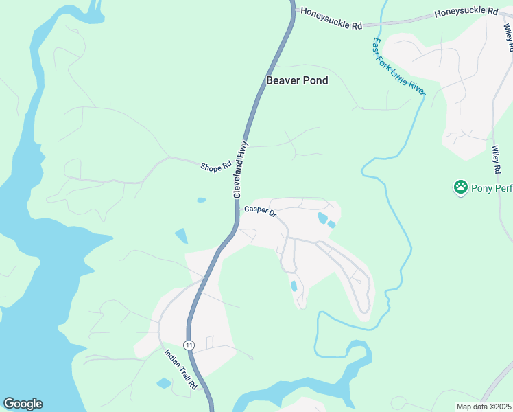 map of restaurants, bars, coffee shops, grocery stores, and more near 3527 Casper Drive in Gainesville