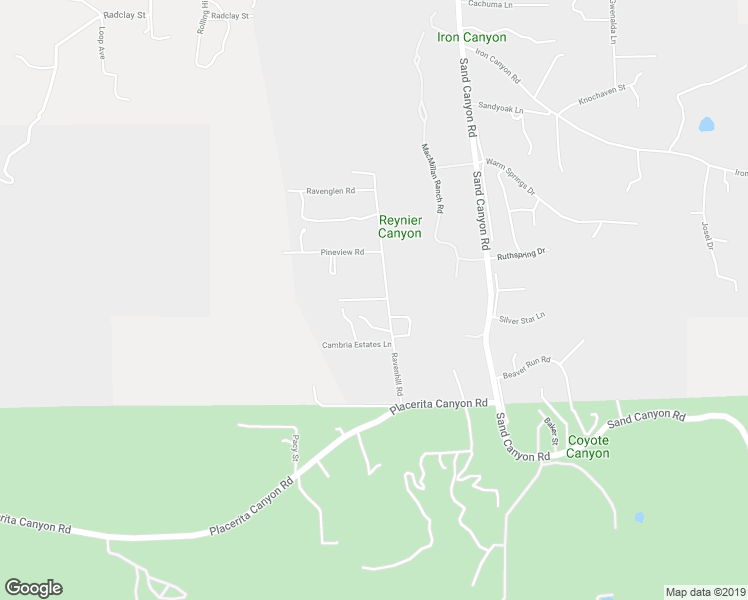 map of restaurants, bars, coffee shops, grocery stores, and more near 16261 Pineview Road in Santa Clarita