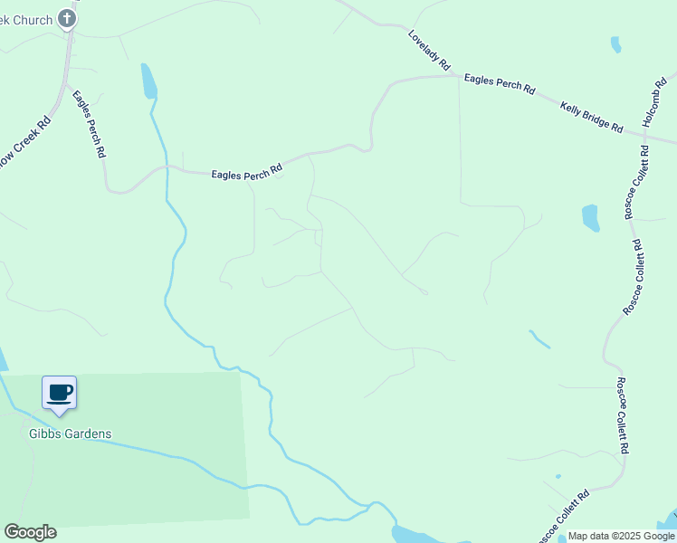 map of restaurants, bars, coffee shops, grocery stores, and more near 304 Eagles Nest Trail in Ball Ground