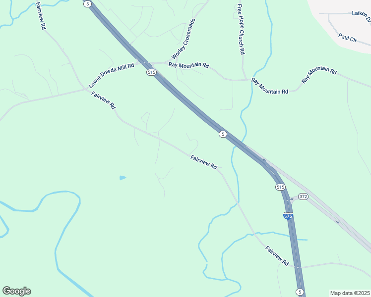 map of restaurants, bars, coffee shops, grocery stores, and more near 1589 Fairview Road in Jasper