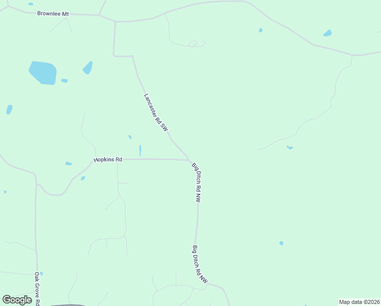 map of restaurants, bars, coffee shops, grocery stores, and more near 250 Big Ditch Road Northwest in Adairsville