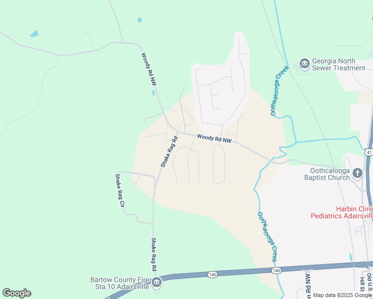 map of restaurants, bars, coffee shops, grocery stores, and more near 31 Sonoma Drive in Adairsville
