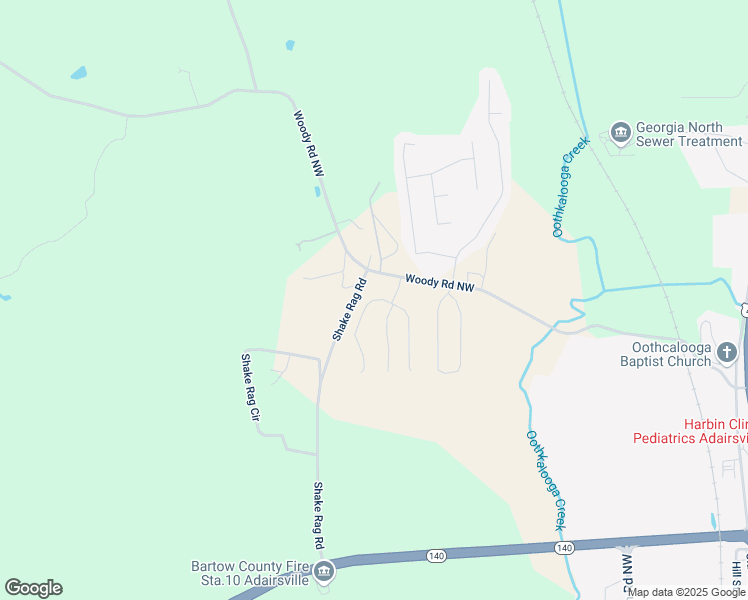 map of restaurants, bars, coffee shops, grocery stores, and more near 29 Sonoma Drive in Adairsville