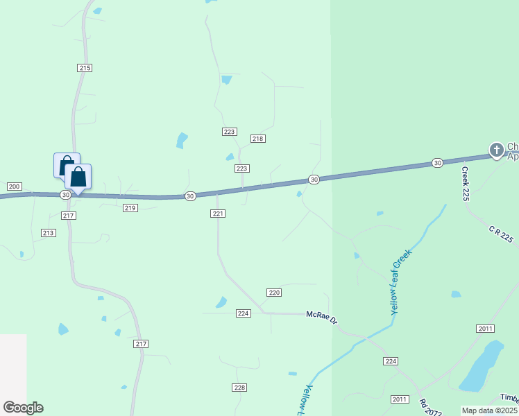 map of restaurants, bars, coffee shops, grocery stores, and more near 1 County Road 2065 in Oxford