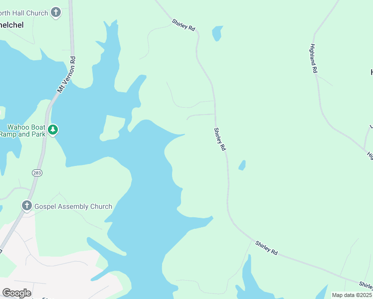 map of restaurants, bars, coffee shops, grocery stores, and more near 4548 Shirley Road in Gainesville