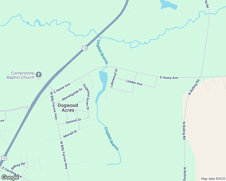 map of restaurants, bars, coffee shops, grocery stores, and more near 505 Lakewood Drive in Hartsville